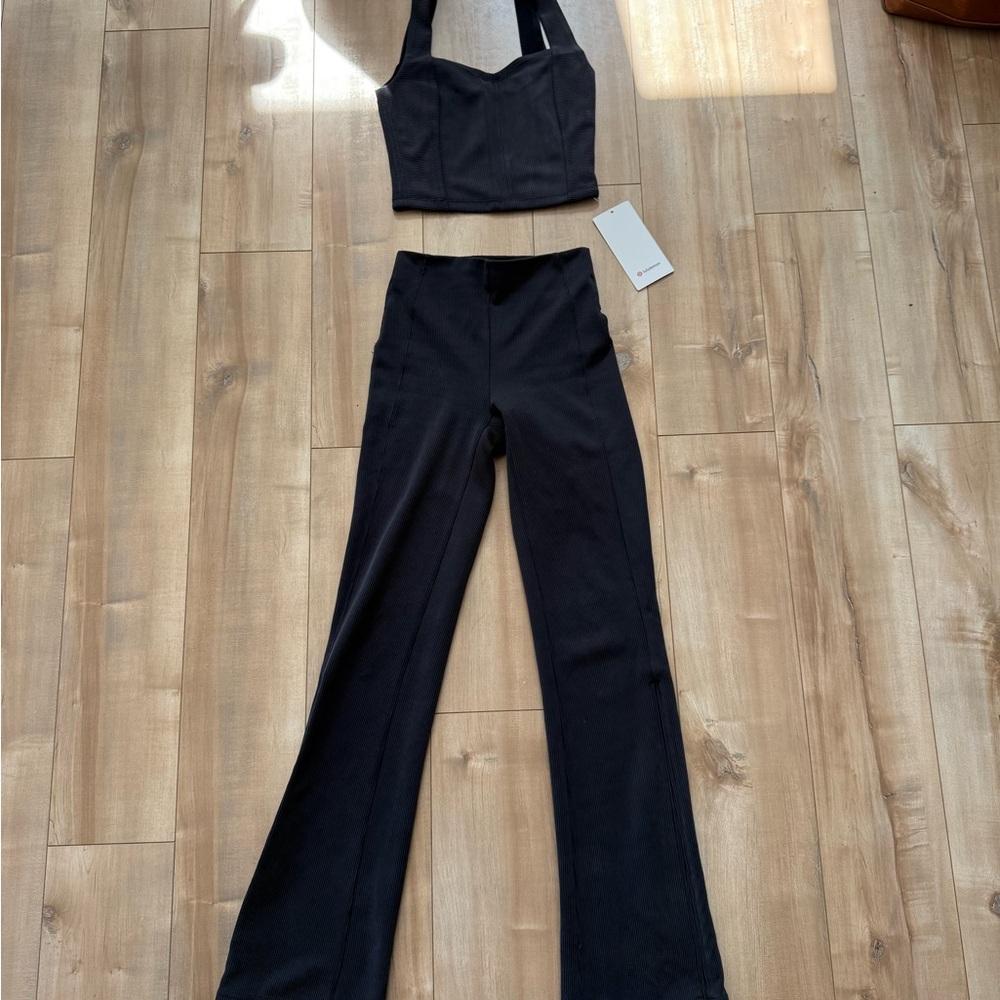 Lululemon Black Sofstreme Kit - Small (top), Size 2 (bottom)
